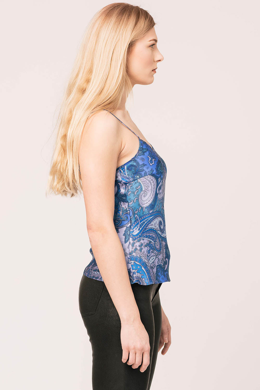 TAYLOR Silk Cami - Lavender Paisley
