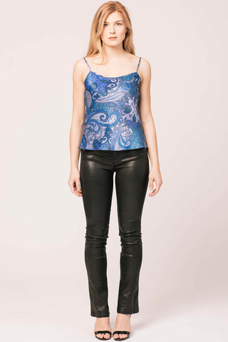 TAYLOR Silk Cami - Lavender Paisley
