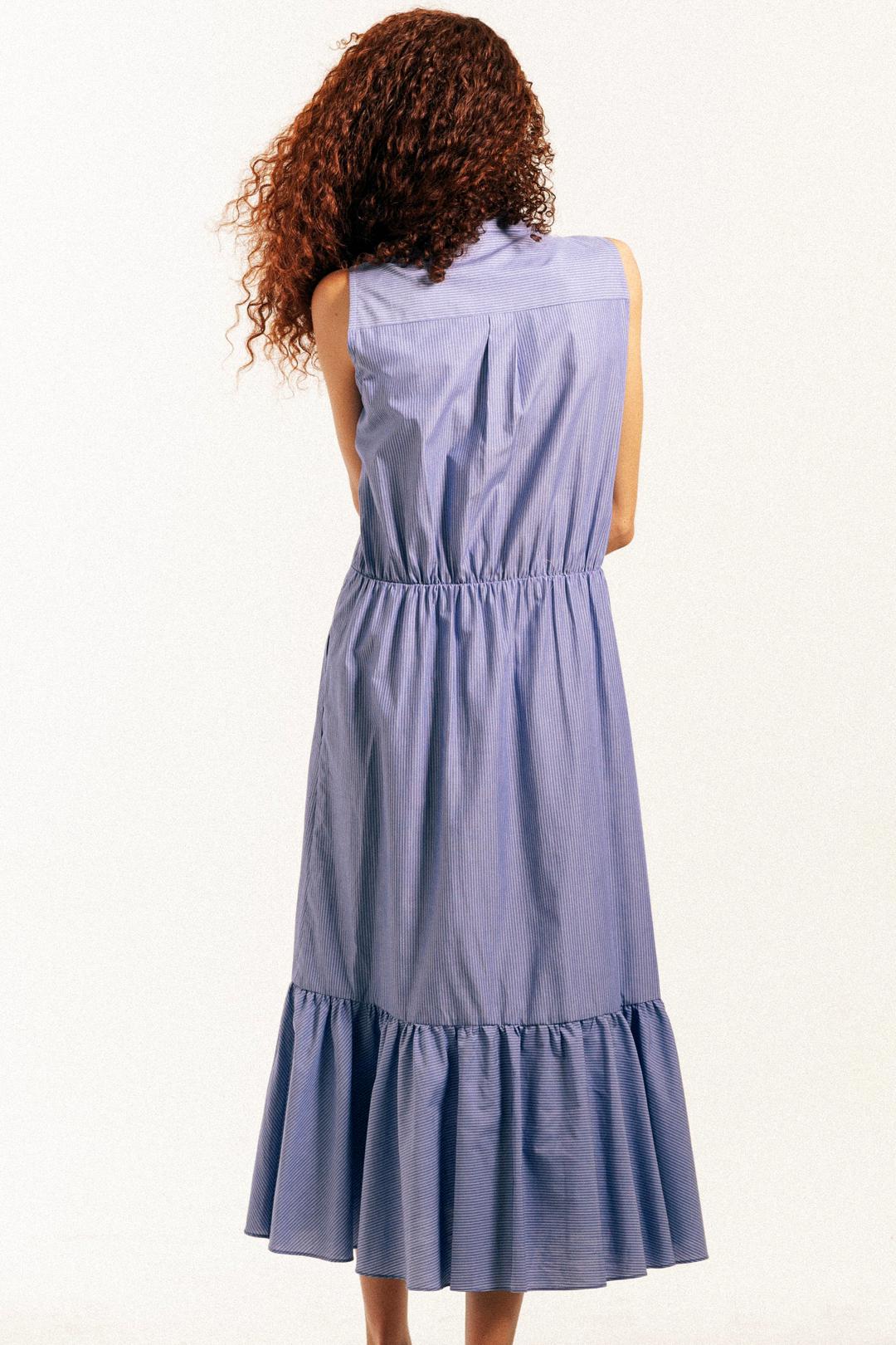 BLAKE Midi Dress - French Blue/White Stripe